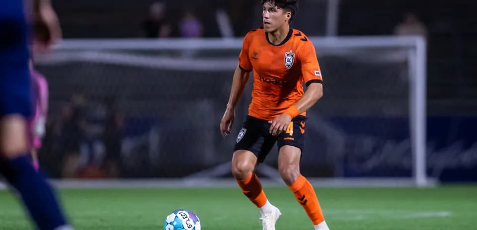 Player from Orange County SC in action