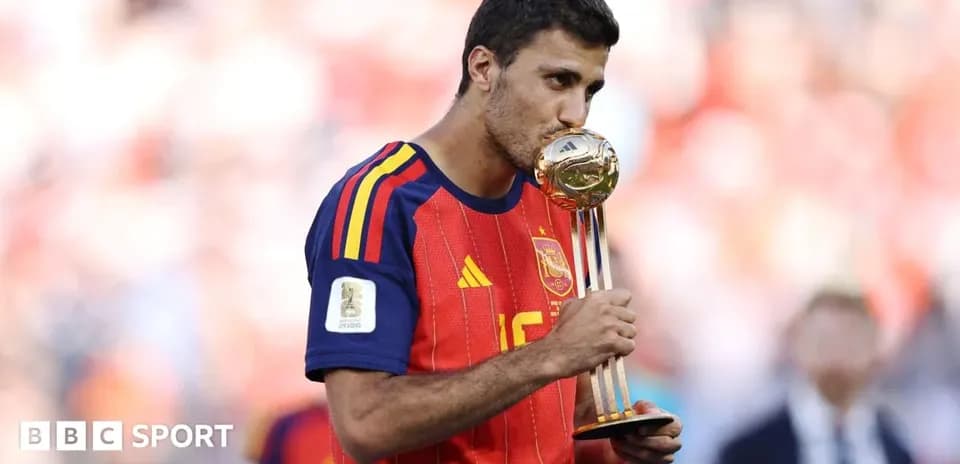 Player kissing trophy after winning World Cup