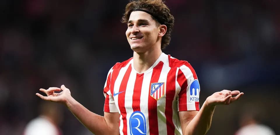 Atletico Madrid player celebrating during a match