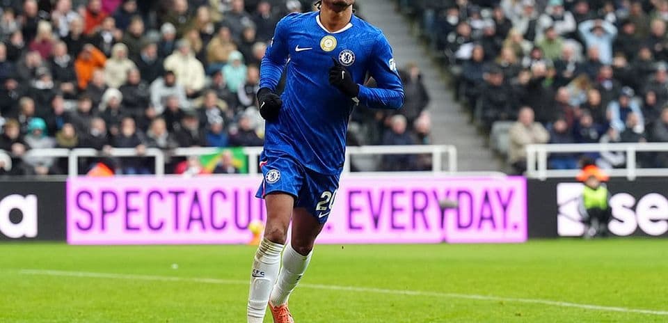 Chelsea player celebrating a goal during match