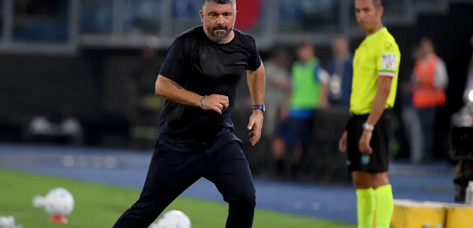 Coach running on the sideline during a match