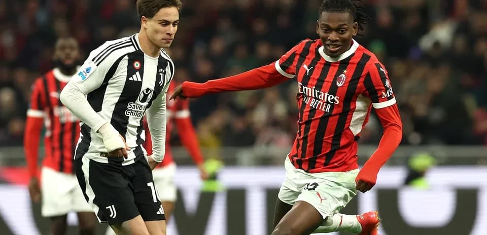 AC Milan and Juventus players in action