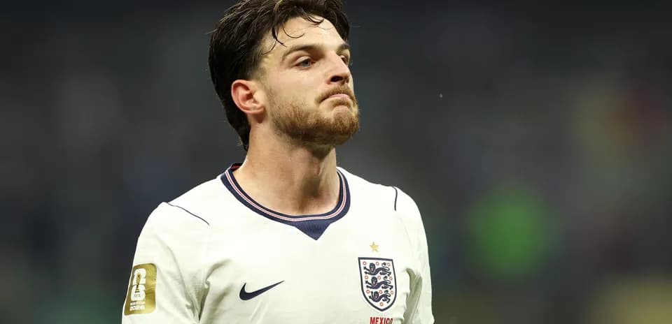 Player in England kit during match action