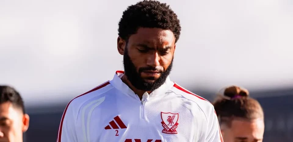 Player in Liverpool kit during pre-match moment
