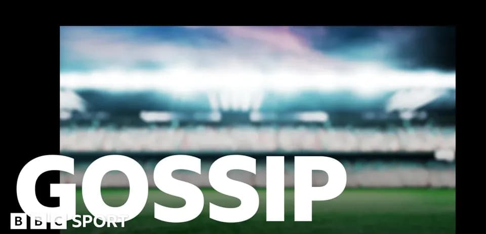 Blurred stadium background with 'GOSSIP' text