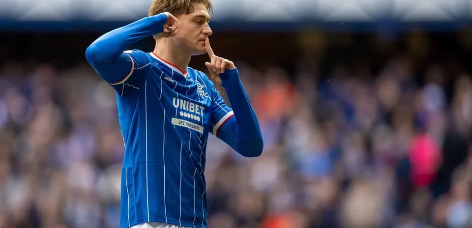 Player celebrating with finger on lips gesture