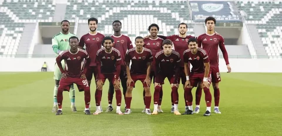 Al Wahda U23 team lineup before match
