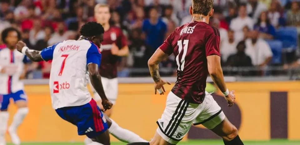 Players in action during UEFA Champions League match