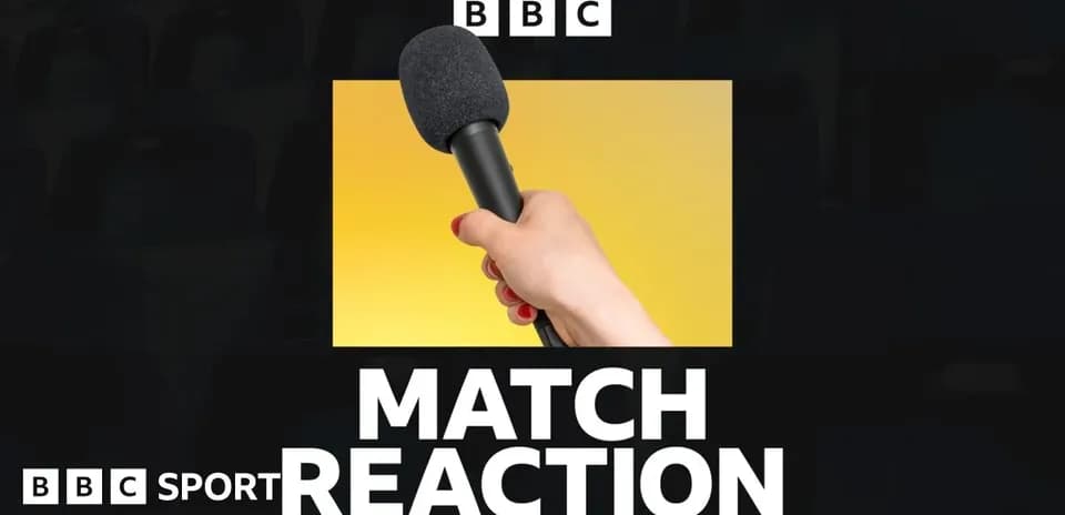 Microphone held for post-match reaction segment