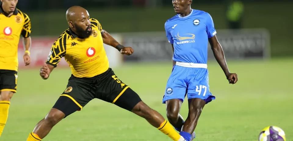 Players competing for the ball during a match