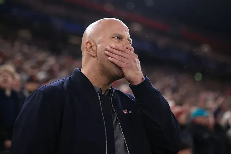Coach reacting during a tense moment in match