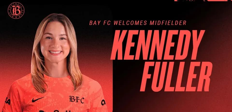 Kennedy Fuller in Bay FC jersey smiling