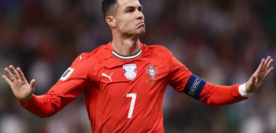 Cristiano Ronaldo celebrating during a match