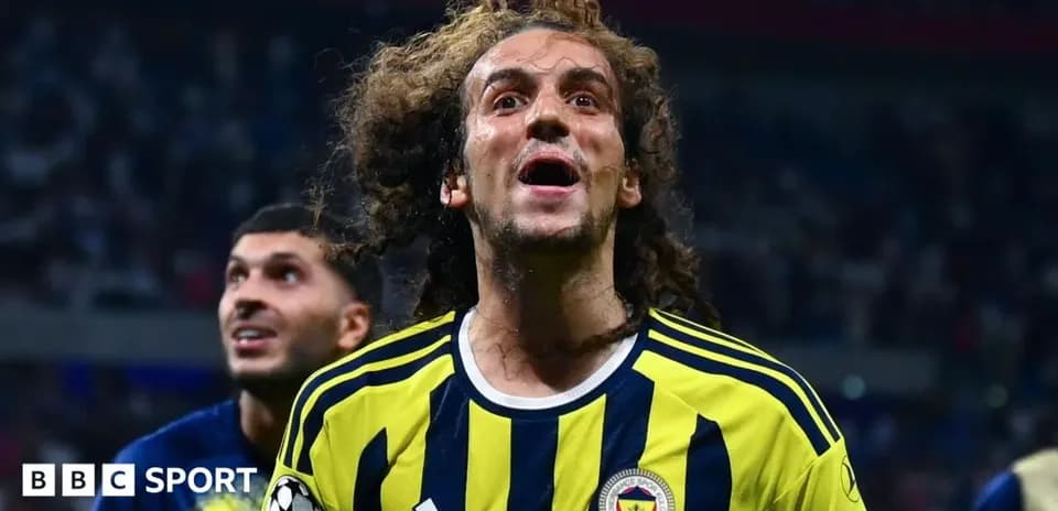 Fenerbahce player celebrating a goal during match