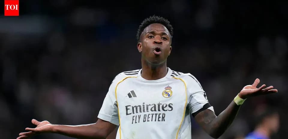 Vinícius Júnior gesturing during a match