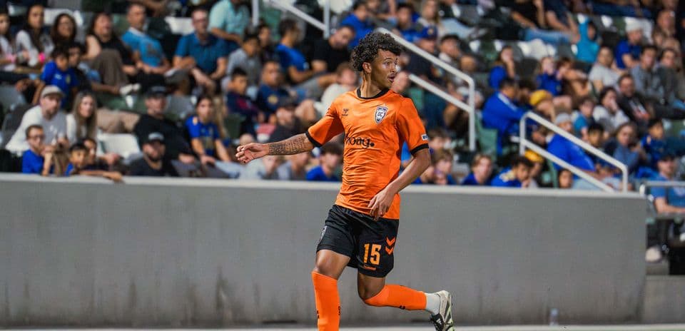 Orange County SC player in action during match