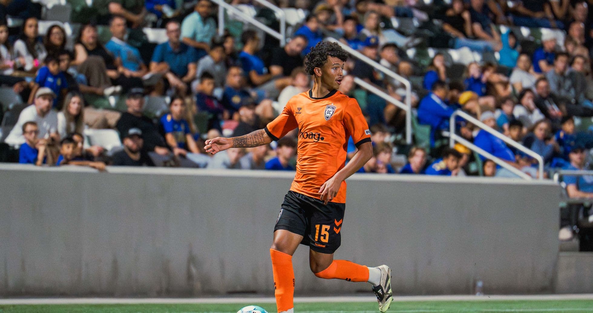 Orange County SC player during USL League One match
