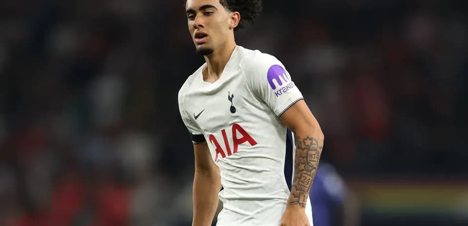 Player in Tottenham kit during match action