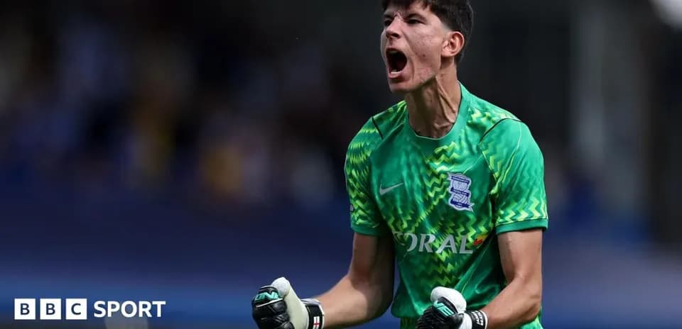 Goalkeeper celebrating during a match for Birmingham City