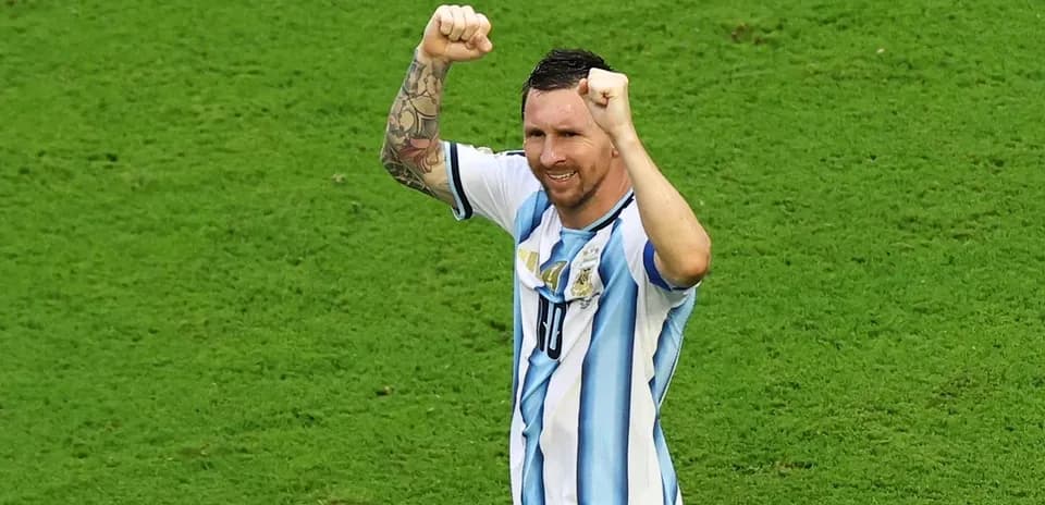 Player celebrating on the field during match