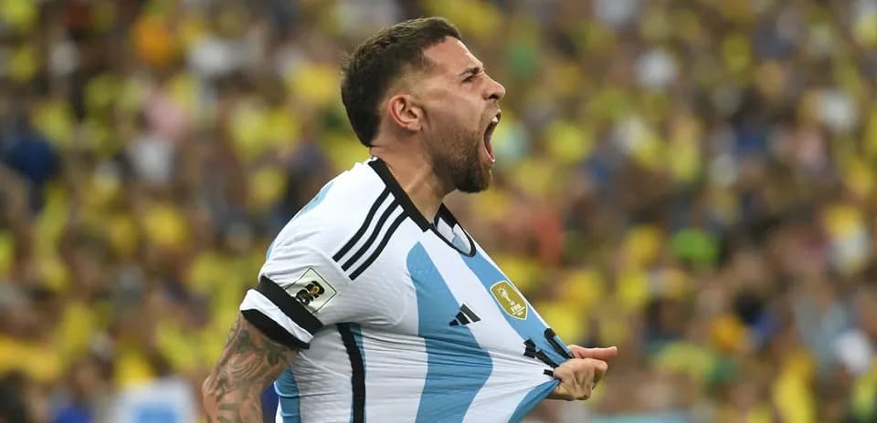 Player celebrating passionately during a match