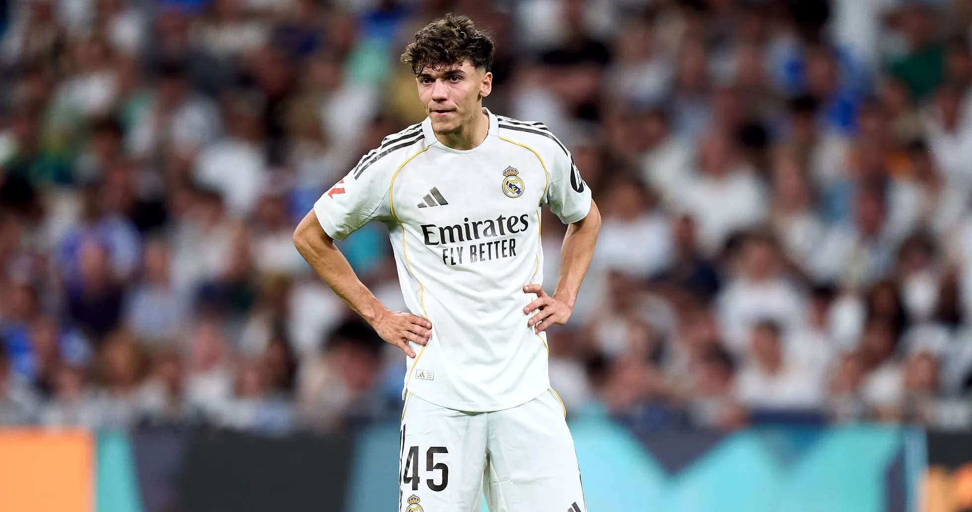 Player in Real Madrid kit during match