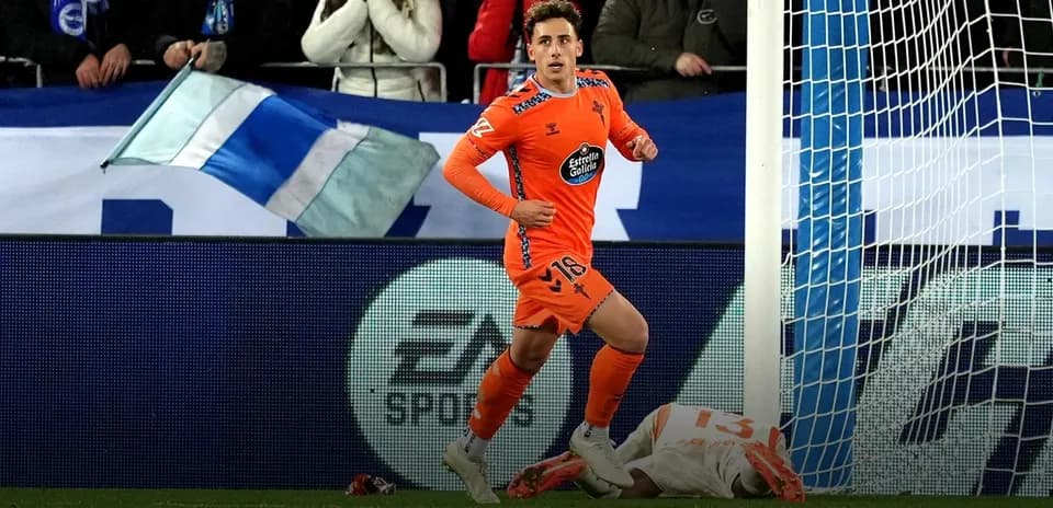 Player celebrating after scoring a goal