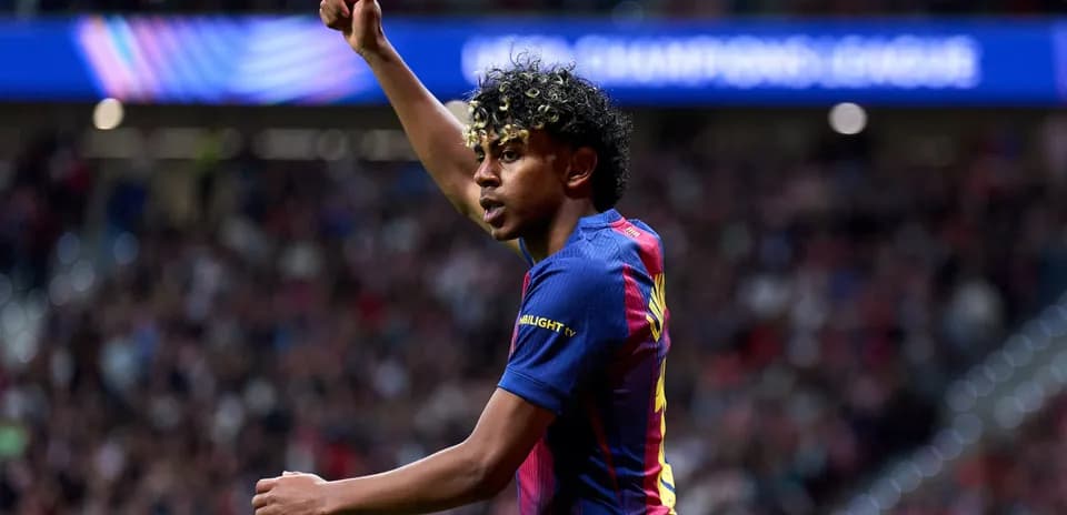 Player celebrating during UEFA Champions League match