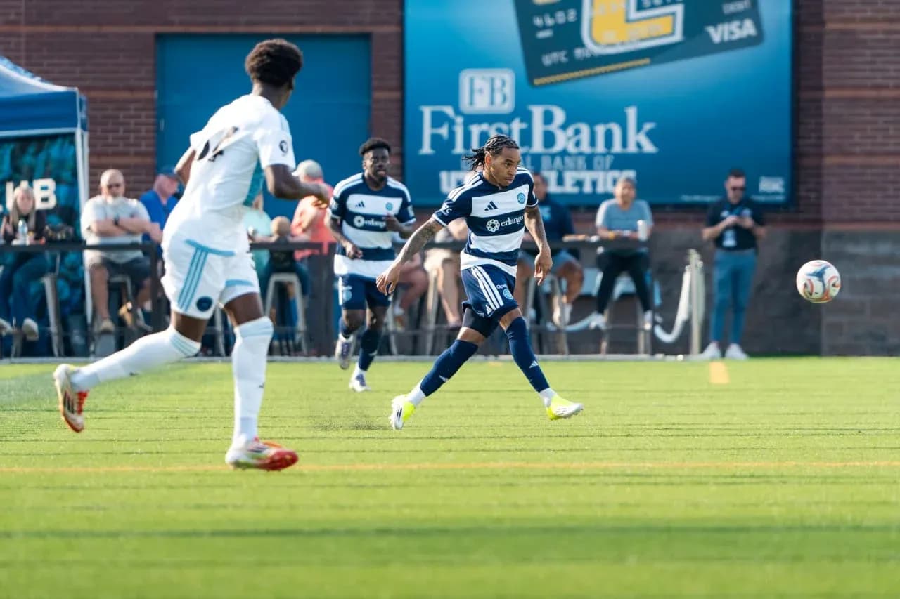 Crown Legacy players competing for the ball