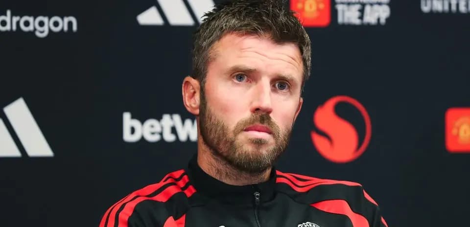 Coach speaking at Manchester United press conference