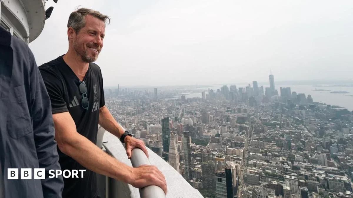 Person enjoying city view from high vantage point