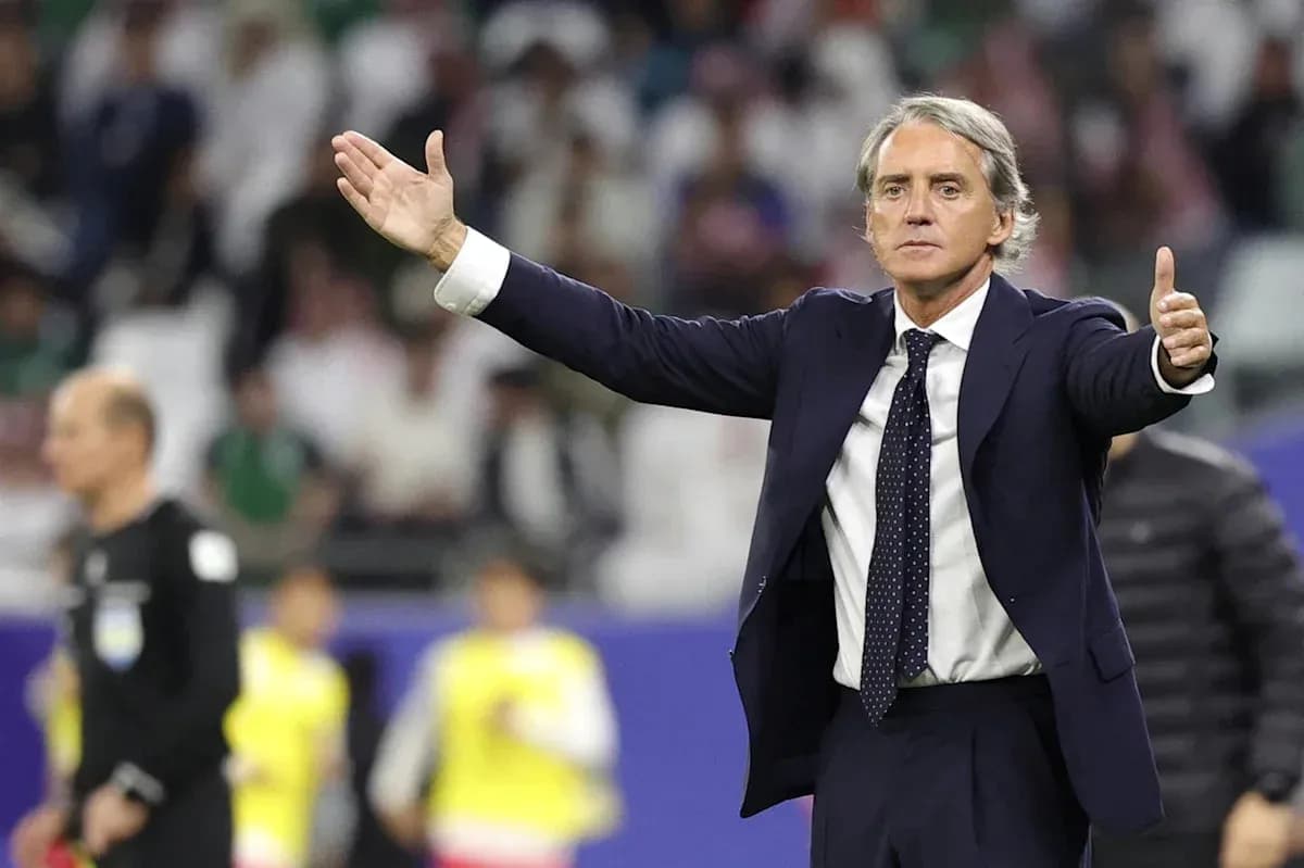 Coach gesturing during match from the sidelines