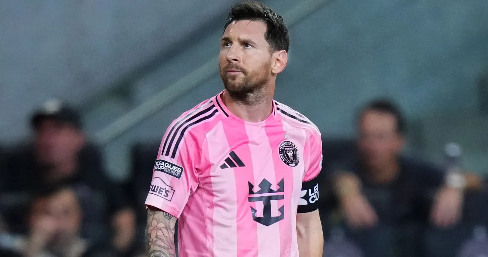 Player wearing pink jersey during a match