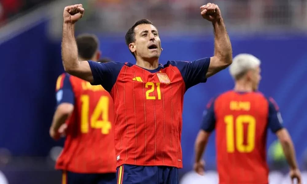 Player celebrating after scoring during match