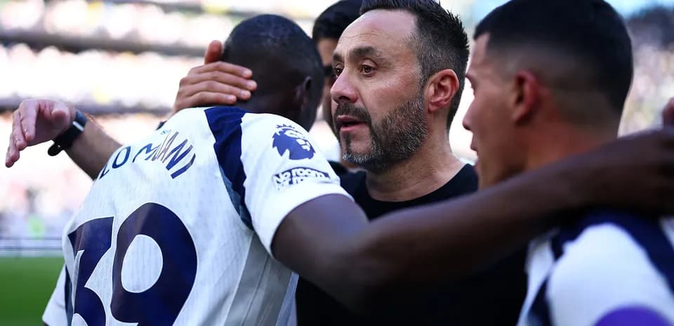 Players celebrating after Premier League match