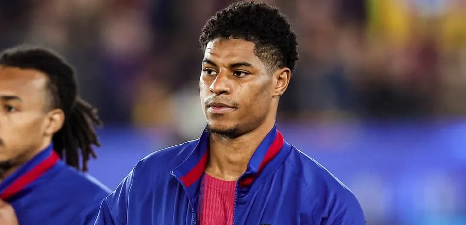 Player in Barcelona jacket during pre-match ceremony