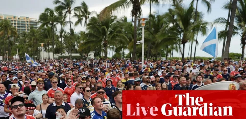 Large crowd of fans gathering at outdoor event