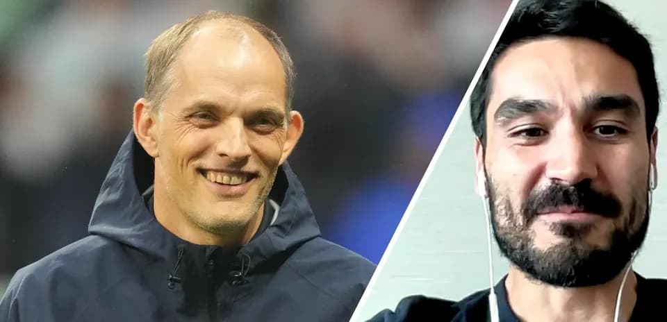 Split image of Thomas Tuchel and Ilkay Gundogan