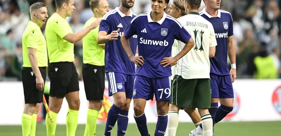 Anderlecht players during UEFA Europa League match