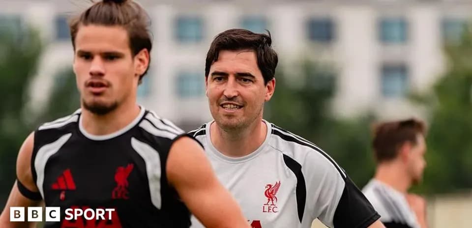 Players training at Liverpool FC training ground