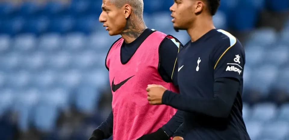 Two players warming up during training session