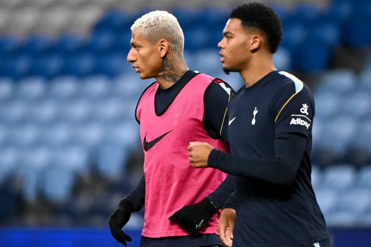 Two players warming up during training session