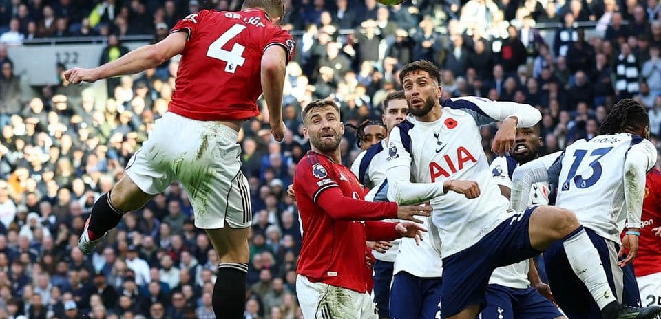 De Ligt secures late draw against Tottenham.