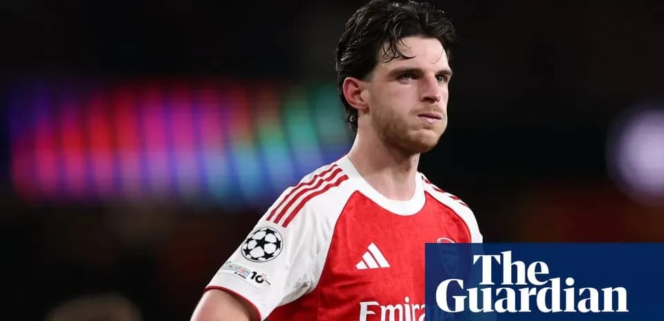 Player wearing Arsenal jersey during match