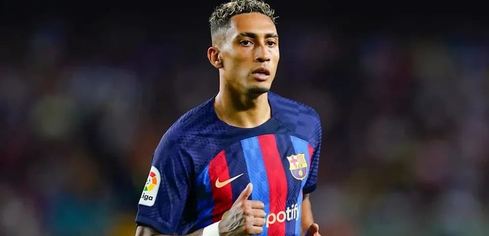 Barcelona player running on the field during match