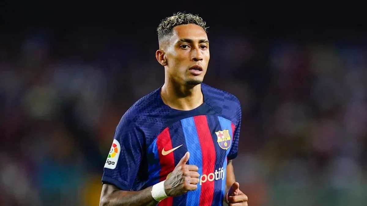 Barcelona player running on the field during match