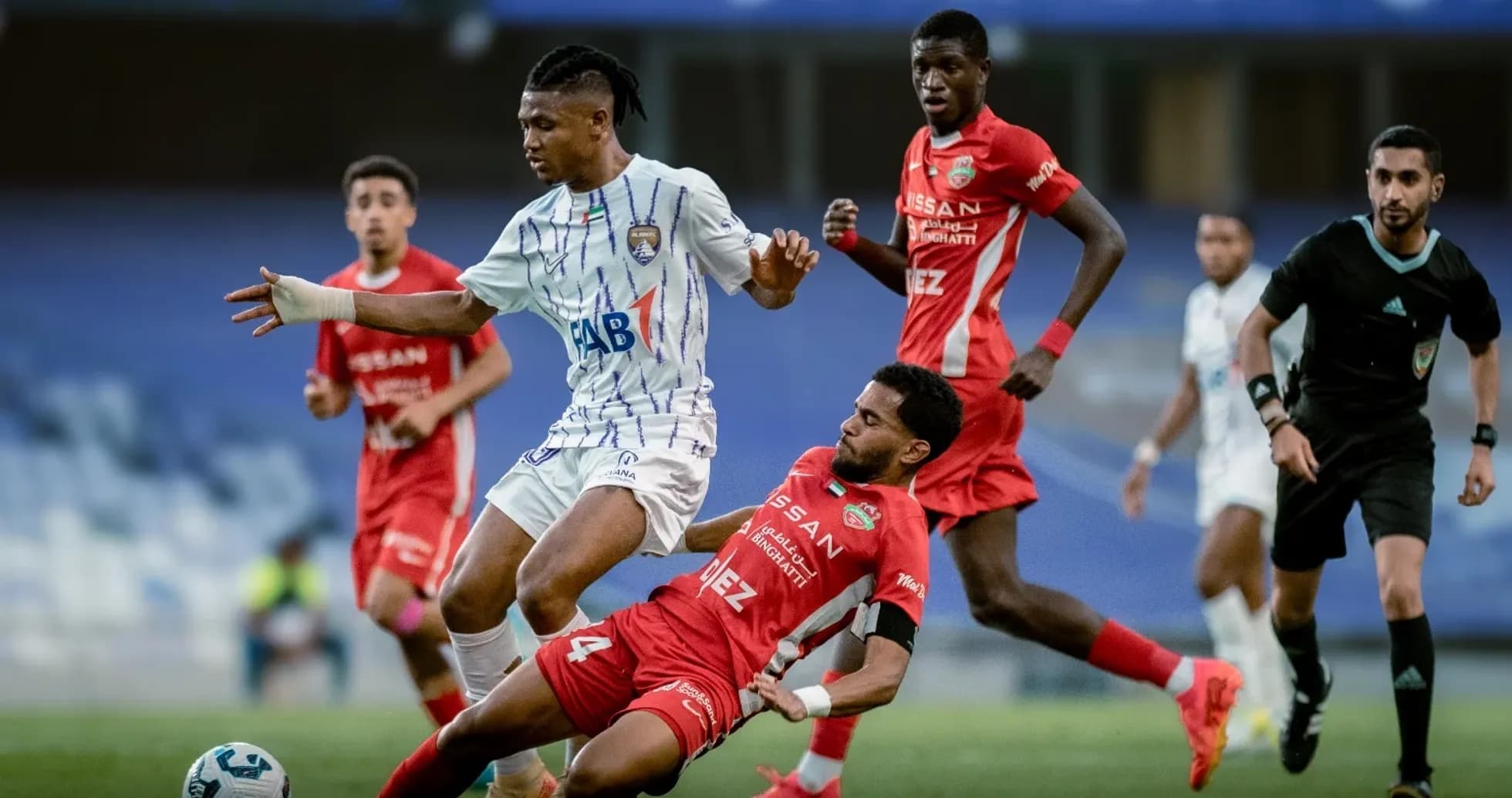 Al Ain U23 player in action against Al Sharjah U23