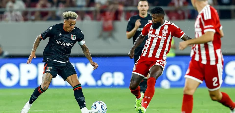 Players in action during UEFA Champions League match