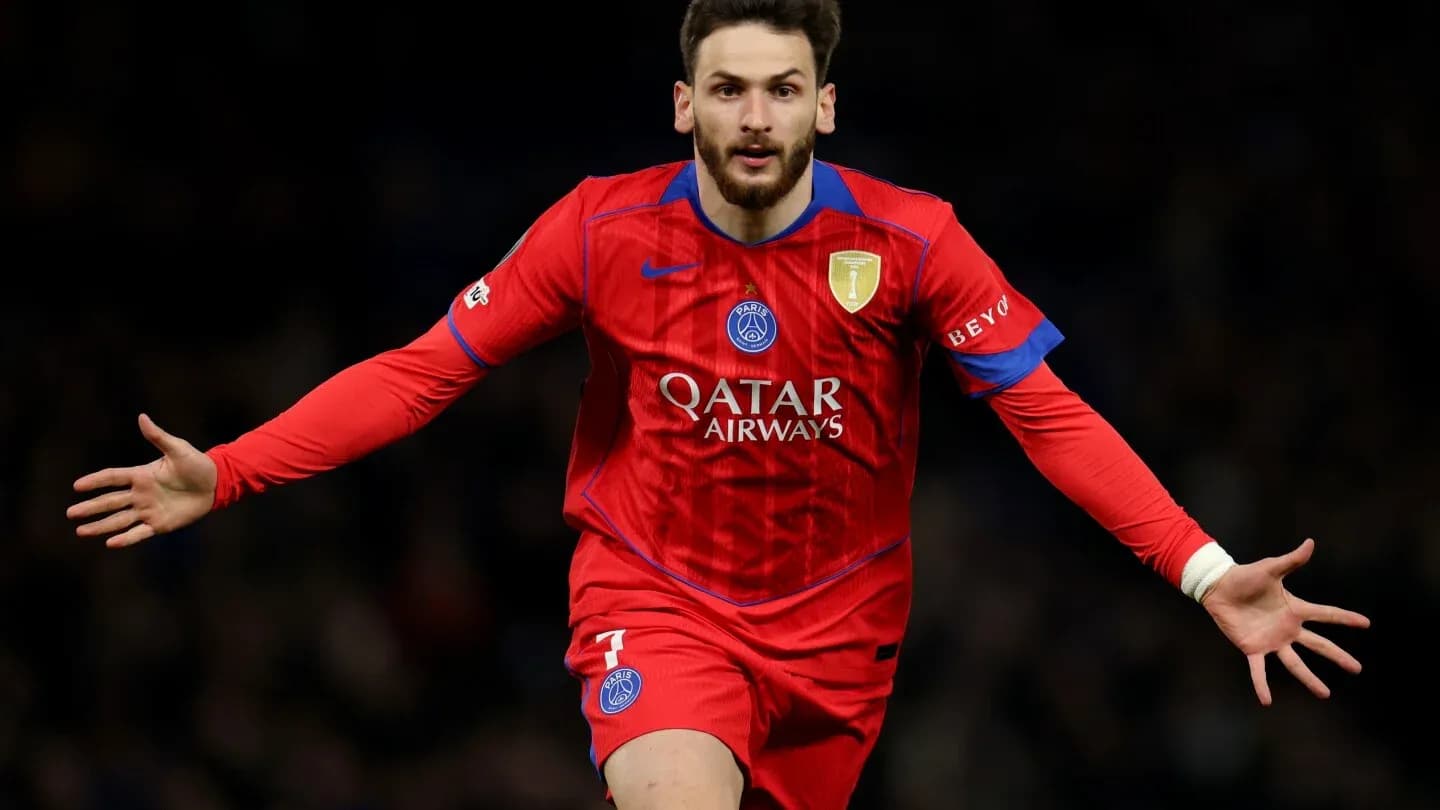 Player celebrating a goal in red team jersey