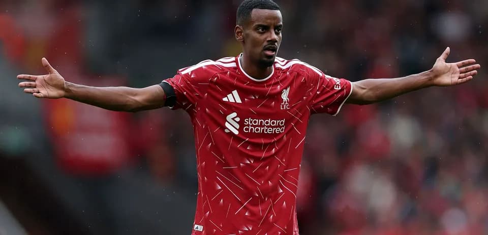 Player gesturing during a Liverpool match